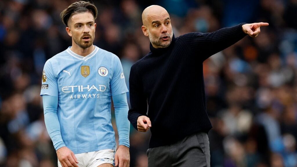El terrible regaño de Pep Guardiola a Jack Grealish durante el Manchester City ante Arsenal