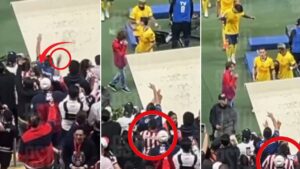 Video: Así fue el momento exacto en el que un aficionado de Chivas aventó la botella de vidrio que lastimó a Kevin Álvarez