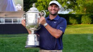 ¡En medio de controvertida regla, Scottie Scheffler se lleva el PGA!